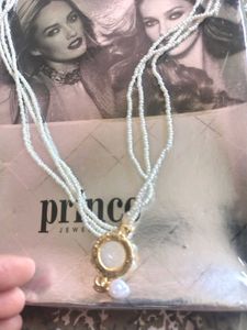 Vintage Pearl &amp; Crystal Flower Necklace
