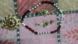 Exquisite Beaded Necklace & Earring Set
