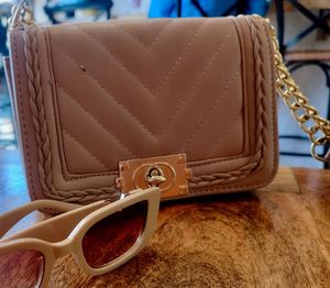Chic Quilted Chain Sling Bag