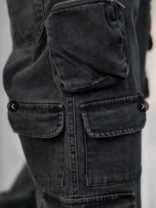 Men's Black Cargo Jeans