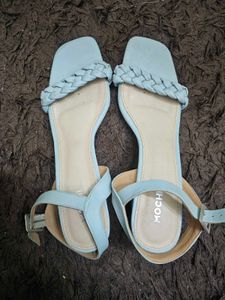 Mochi Blue Block Heel Sandals size 40