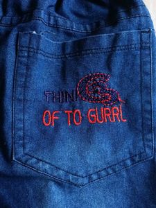 Boys Denim Shorts with Shark Print