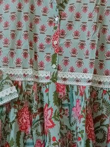 Blue colour Aline kurtas