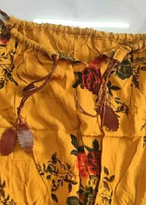 Women's Yellow Floral Jumpsuit