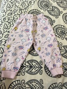 Cute Baby Pink Animal Pajama Set