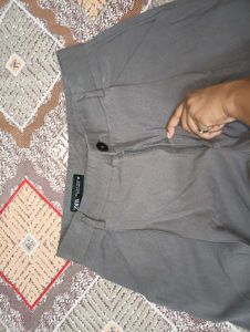 Wide Leg Grey Trousers