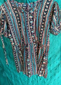 combo beautiful top ,Purple Crinkled Blouse with F