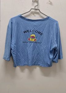 Blue "Weevils DJ OP40" Graphic Tee