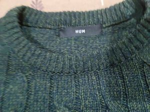 Classic Green Cable Knit Sweater 38 imported