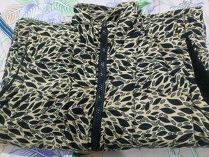 Leaf Patterned Padded Jacket
