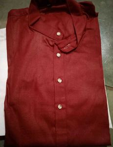 Maroon Collared Shirt