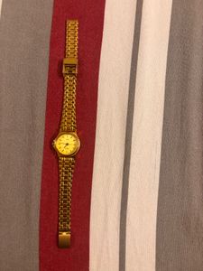 Elegant Gold Tone Women's Watch