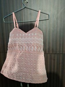 Elegant Embroidered Pink Blouse