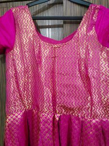 Pink & Gold Ethnic Dress