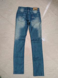 Men's Blue Washed Denim Jeans