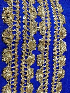 Golden Dupatta Leces