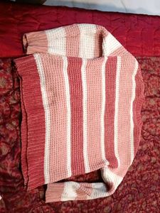 zudio Striped Waffle Knit Sweater