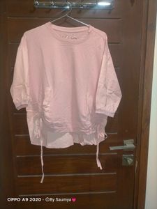 Pink Top With Back Design