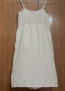 White Strappy Midi Dress