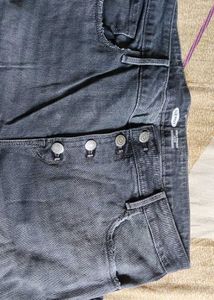 Gray Wash Denim Jeans