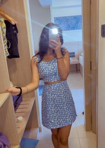 Cute Blue Floral Co-ord Set