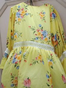 Beautiful Yellow Floral Kurta