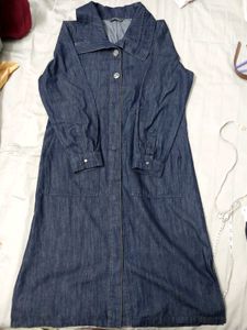 Denim Maxi Coat Dress