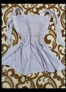 Cute Striped Sundress with Tie Straps