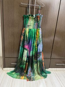 Bohemian Floral Print Maxi Dress