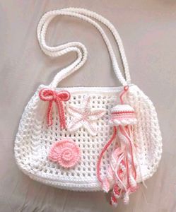 Crocheted Beach Tote Bag