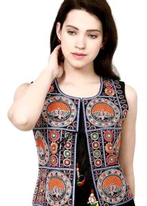 Prijam Ethnic Cotton Embroidery Jacket