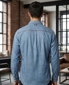 Good Looking Light Wash Denim Shirt