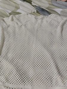never used Sheer Crochet Knit Top