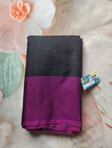 Chic Striped Cotton Saree