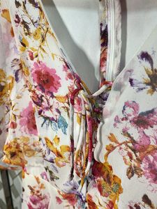 Floral Print V-Neck Dress