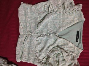 crop ruffle top