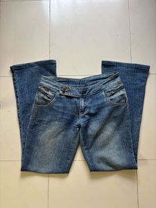 Vintage Y2K Low Rise Flared Jeans