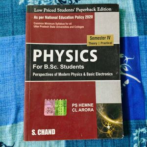 Physics for B.Sc. Students - Semester IV