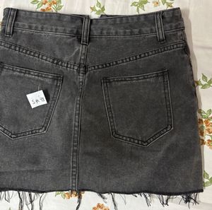 W Studio Denim Mini Skirt