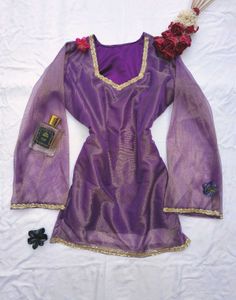 Two tone Organza Corset kurti 🫶🏻