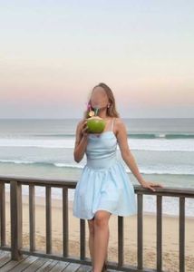 Baby Blue Tiered Mini Dress