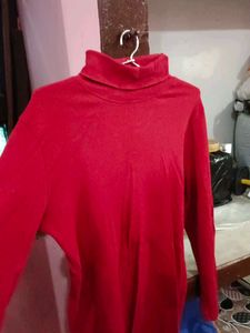 Red Turtleneck Sweater