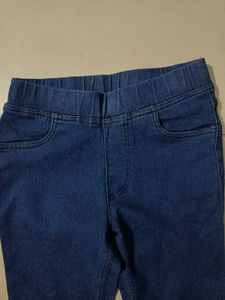 Denim Capri For Skinny Girls Size 26 To 28