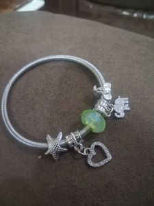 Sparkling Charm Bracelet silver plated