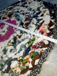 Boho Rag Rug handmade 3" 3 fit