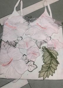 White Colour Crop Top