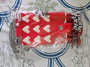 Cute Heart Knit Shoulder Bag