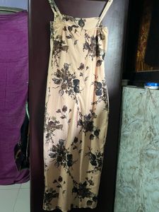 Floral Print Midi Slip Dress