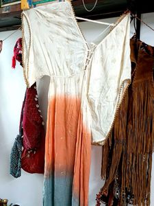 Boho Dip Dye Dress