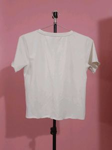 White Casual T-Shirt